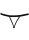 Secrets Ouvert String schwarz
